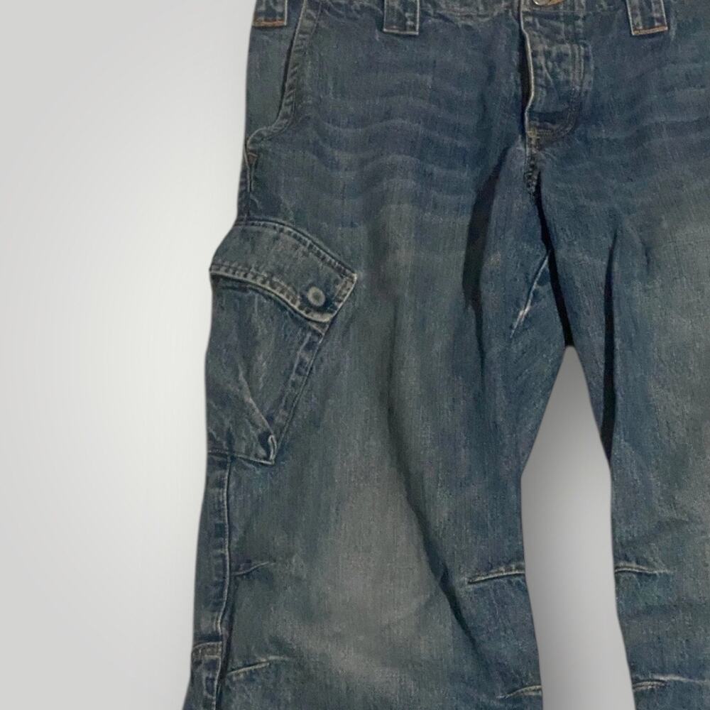 Vintage Armani Jeans 36 Carpenter Cargo Pants Zip Hem Gorpcore Archive Simint View 4